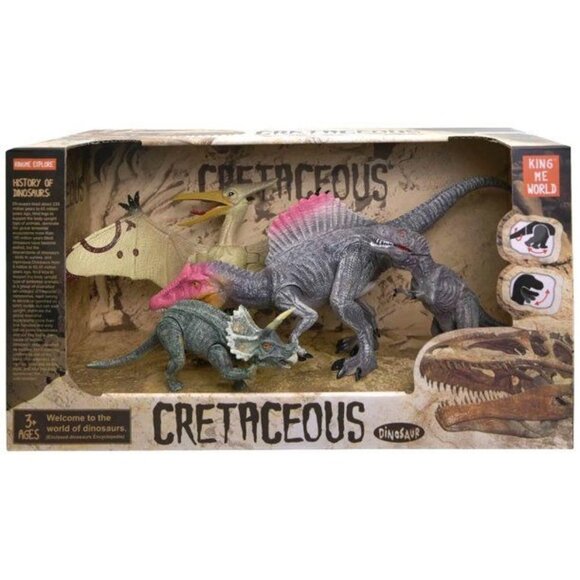 NEW Cretaceous Dinosaur Action Figure 4-Pack [Version 2] - Picture 1 of 2